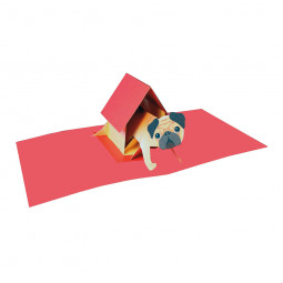 Pop-Upkort Pug